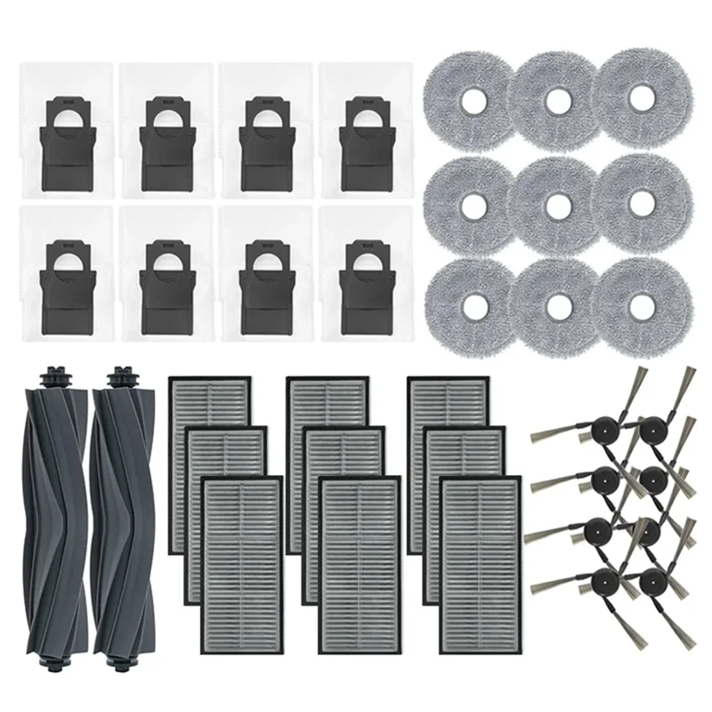 A24P для робота-пылесоса Dreame X40 X40 Ultra/X40 Pro, основная боковая щетка, фильтр Hepa, швабра, тряпки, мешки для пыли, аксессуары