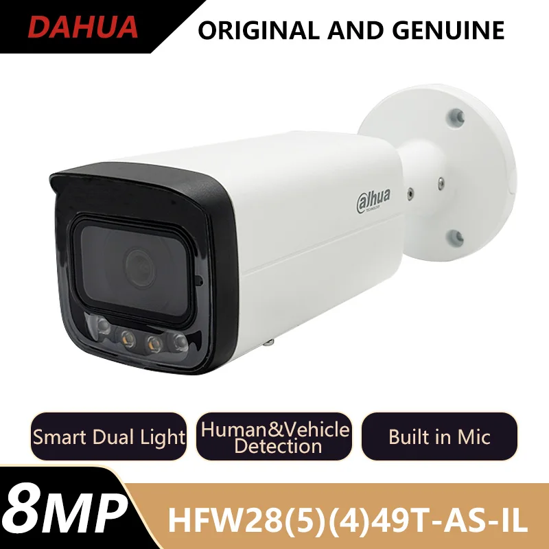 

Dahua 4MP 5MP 8MP 4K IP Camera Human&Vehicle Detection Mic Security Cam IPC-HFW2449T-AS-IL IPC-HFW2549T-AS-IL IPC-HFW2849T-AS-IL