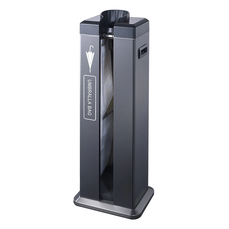 

Automatic Single Chute Head Stainless Steel Long Umbrella Bagging Wrapping Machine with 100pcs Free Transparent Plastic Bags