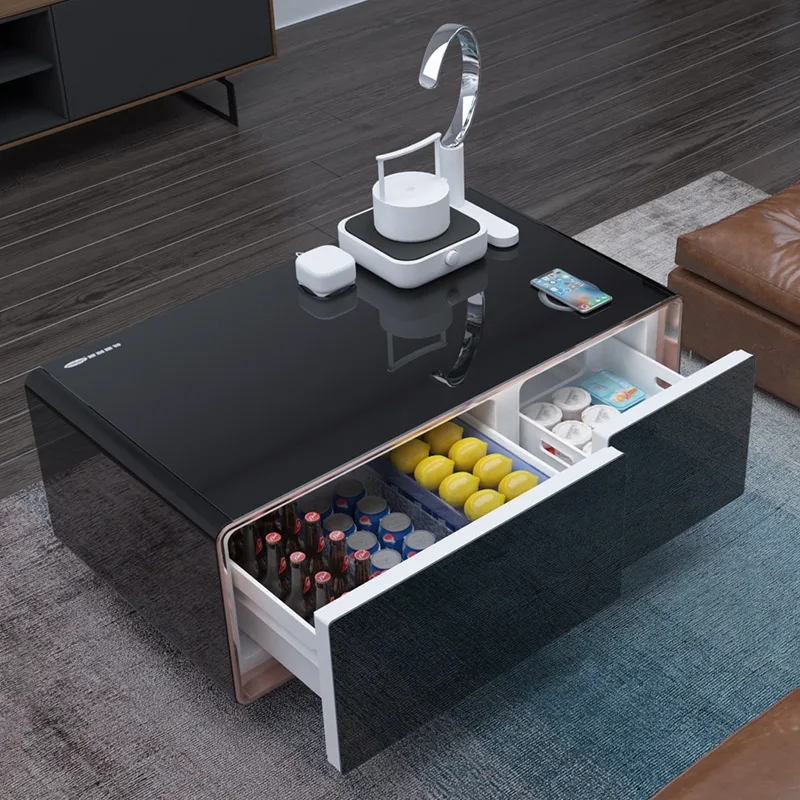 Modern Design refrigerator cooling Electric square smart Coffee Table