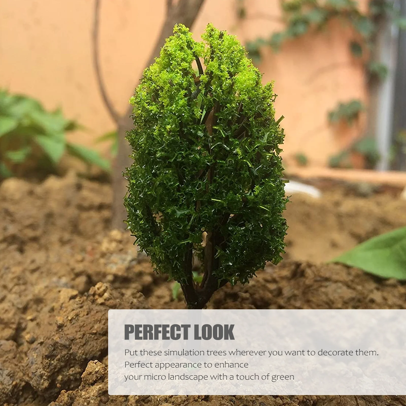 1 set 1 set decorazioni da giardino in miniatura decorazioni per albero finto per fai da te giardino fatato tavolo di sabbia pianta di simulazione albero di pino artificiale