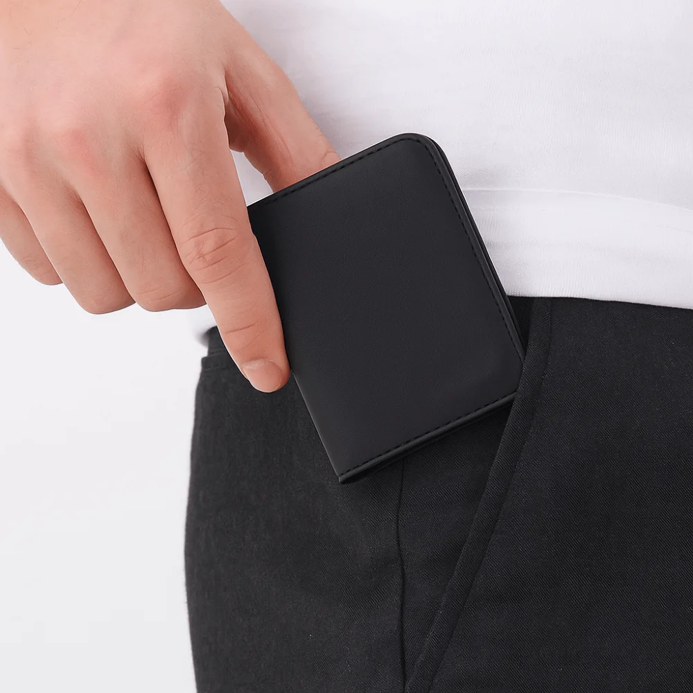 กระเป๋าใส่เหรียญ PU กระเป๋าสตางค์สั้นสำหรับผู้หญิง กระเป๋าคลัทช์สั้นแบบมีซิป กระเป๋าใส่บัตรลายพิมพ์ สไตล์เกาหลี กระเป๋าใส่บัตรอเนกประสงค์หนัง PU สำหรับผู้ชาย