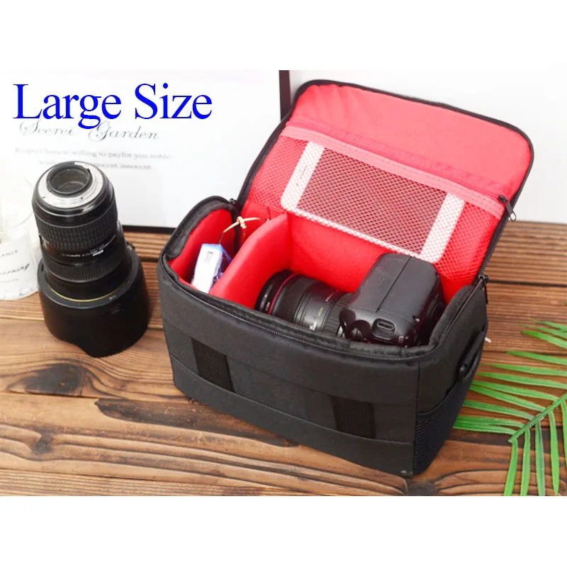 Fashion Digital DSLR Camera Bag Shoulder Bag Waterproof Case Photography Photo Bag For Canon For Nikon For Sony Lens Pouch Bag