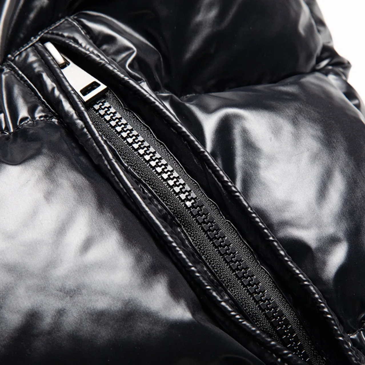 عالية الجودة في الهواء الطلق يندبروف سترة رشاقته الدافئة البخاخ القمم الشتاء مقنعين لامعة أسفل معاطف رجالي عادية الأبيض بطة أسفل السترات #5