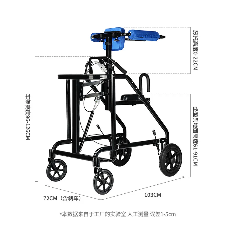 Adult Walker Walking Rehabilitation Aid Lower Limb Training Rehabilitation Standing Frame Walker Walking Aid Walking