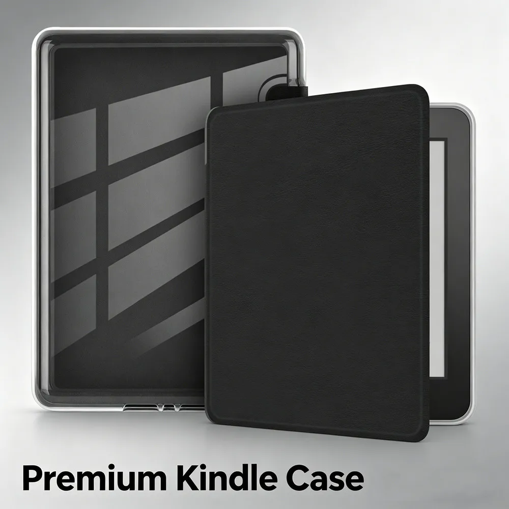 

HandStrap Acrylic Case for Kindle Paperwhite Colorsoft 2025 5/6th 7th 8th 10th 11th 12th Generation Oasis 9th 10th Ebook Cover