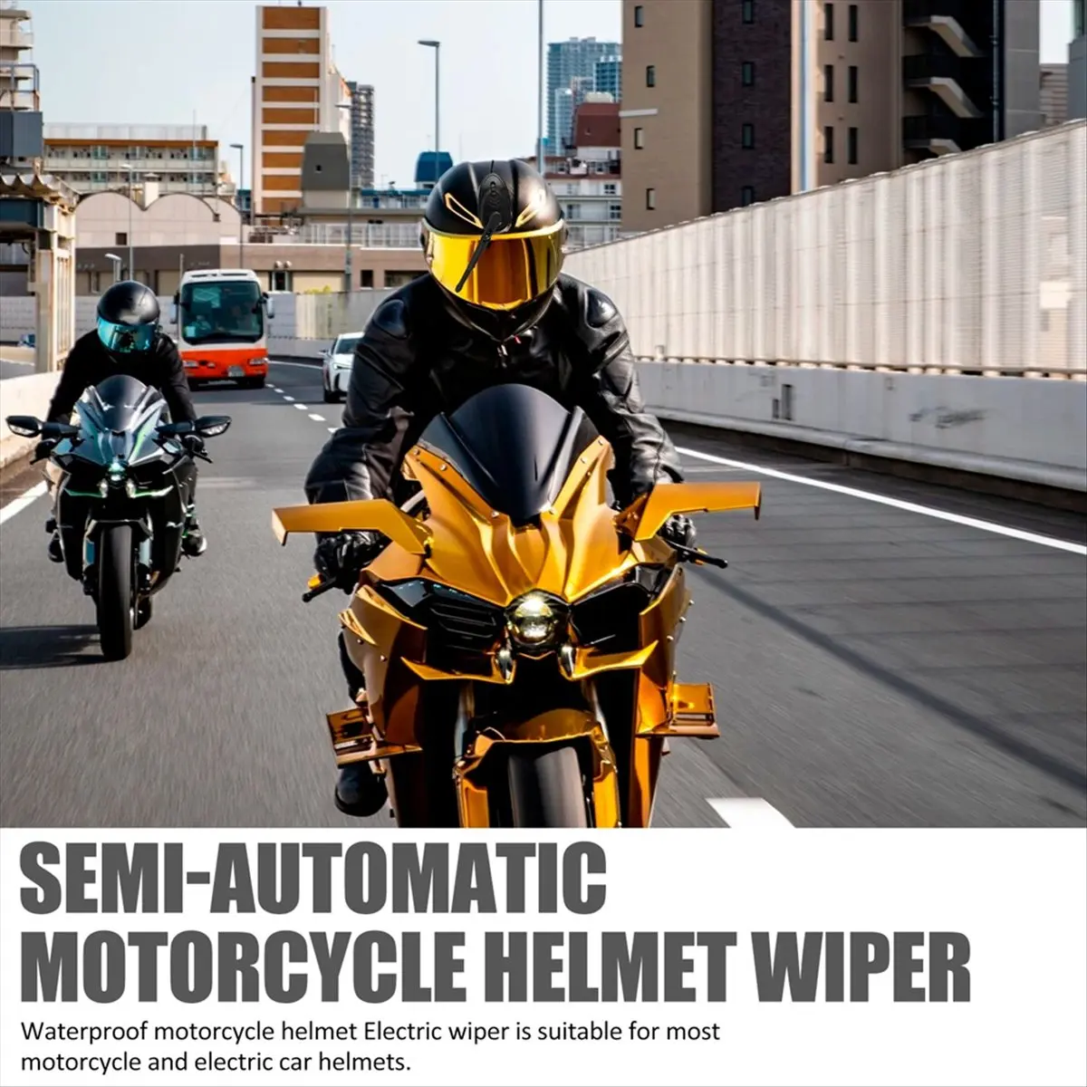 Super Sale Helmet Automatic Wiper Universal Waterproof Helmet Wiper 1200mAh Rechargeable Motorcycle Helmet Windshield Wiper