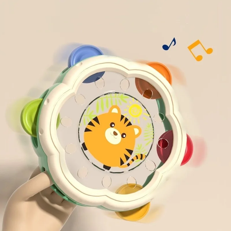 Instruments de musique pour bébé, jouets à tambour pour enfants, jouets d'apprentissage Montessori, jeu de développement des mains, musique interactive, jouets pour bébé de 6 à 12M