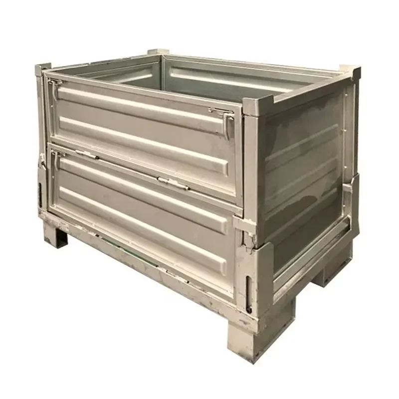 Heavy Storage Box Large Metal Box Container Pallet Steel Pallet Container Steel Pallet Box for Warehouse