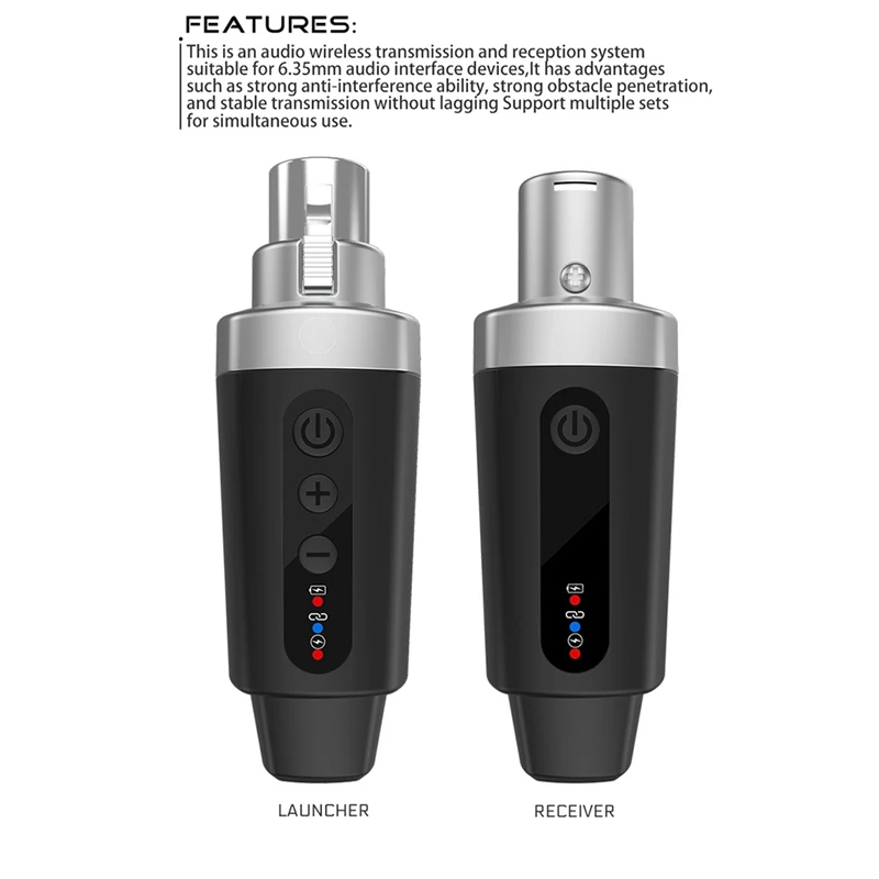 محول ميكروفون جديد XLR نظام محول ميكروفون لاسلكي جهاز ريسيفر استقبال وإرسال للجيتار الميكروفون الديناميكي