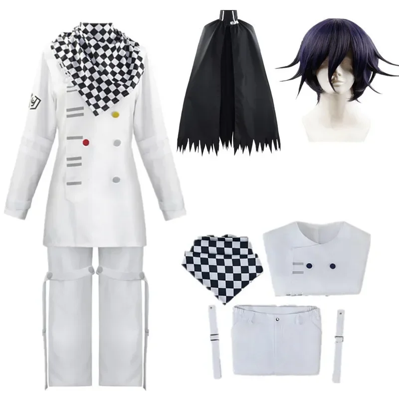 

Anime Danganronpa V3 Kokichi Oma Uniforms Scarf Cloak Set Cosplay Costume Clothes