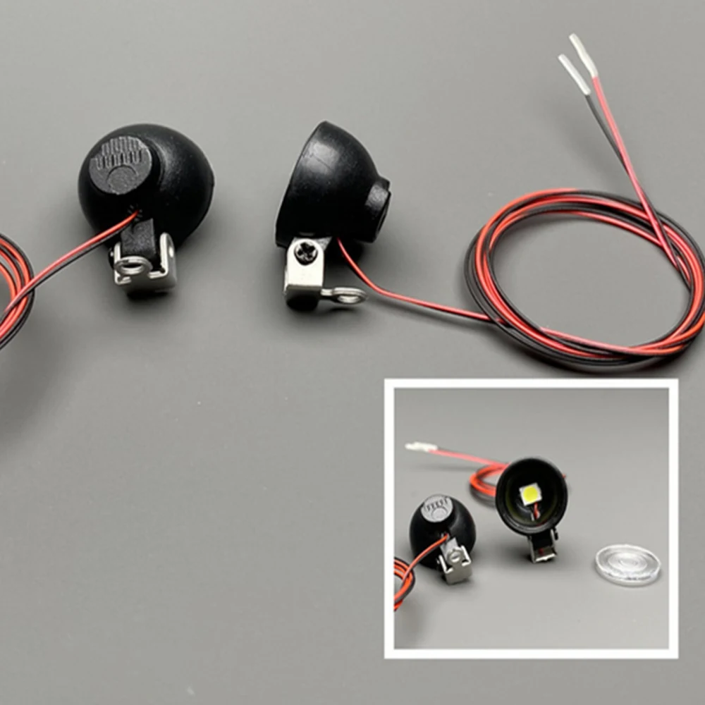 Kit de lámpara de foco blanco para Tractor y camión teledirigido, luz LED para modelo de coche teledirigido 1/10, 1/14