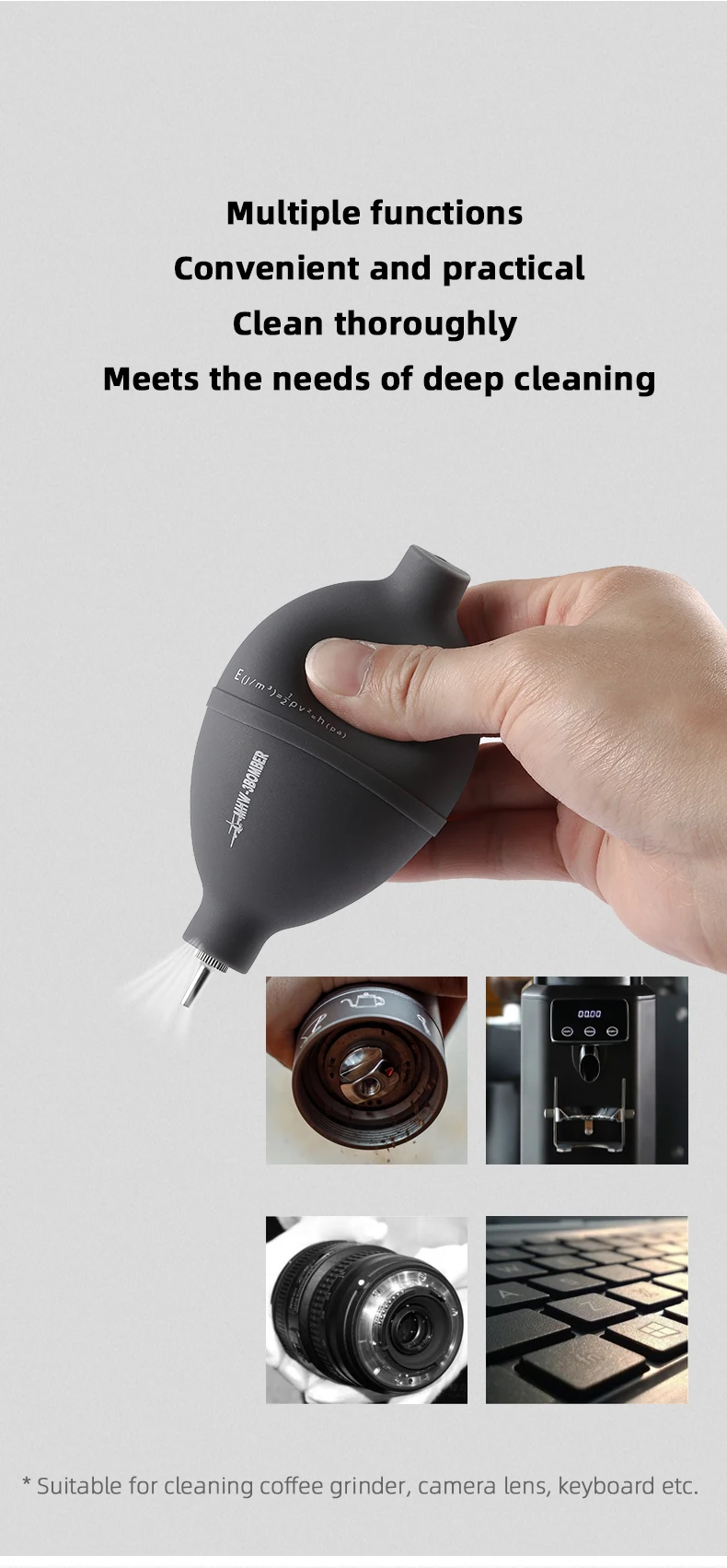 MHW-3BOMBER Super Air Blower Blaster Pump Coffee Grinder Cleaning Tool Camera Dust Clean Blower Professional Barista Accessories
