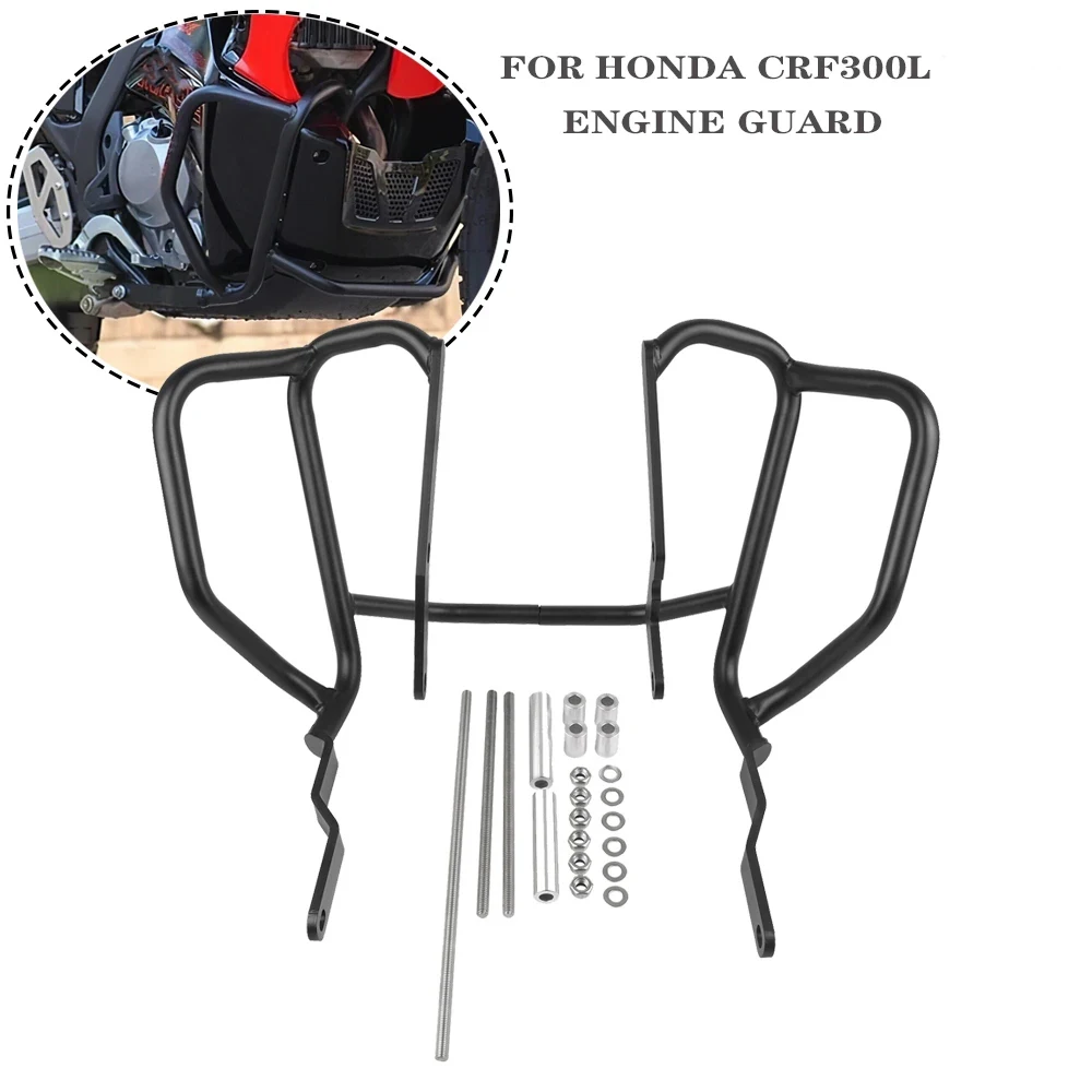 For Honda CRF300L CRF 300 L 2020-2023 CRF300 L Engine Tank Guard Motorcycle Highway Crash Bars Protector Bumper Stunt Cage