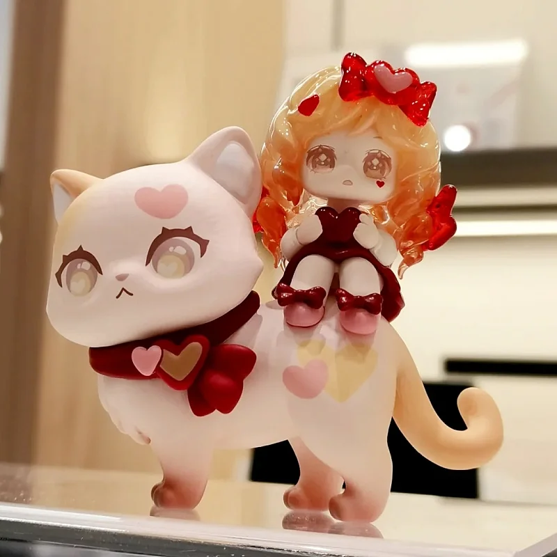 ベリーキャット ニャナイ キュートな猫の置物 ブラインドボックス トレンディなコレクタブルトイ 女の子の誕生日プレゼント リトルキャットコンパニオンシリーズ