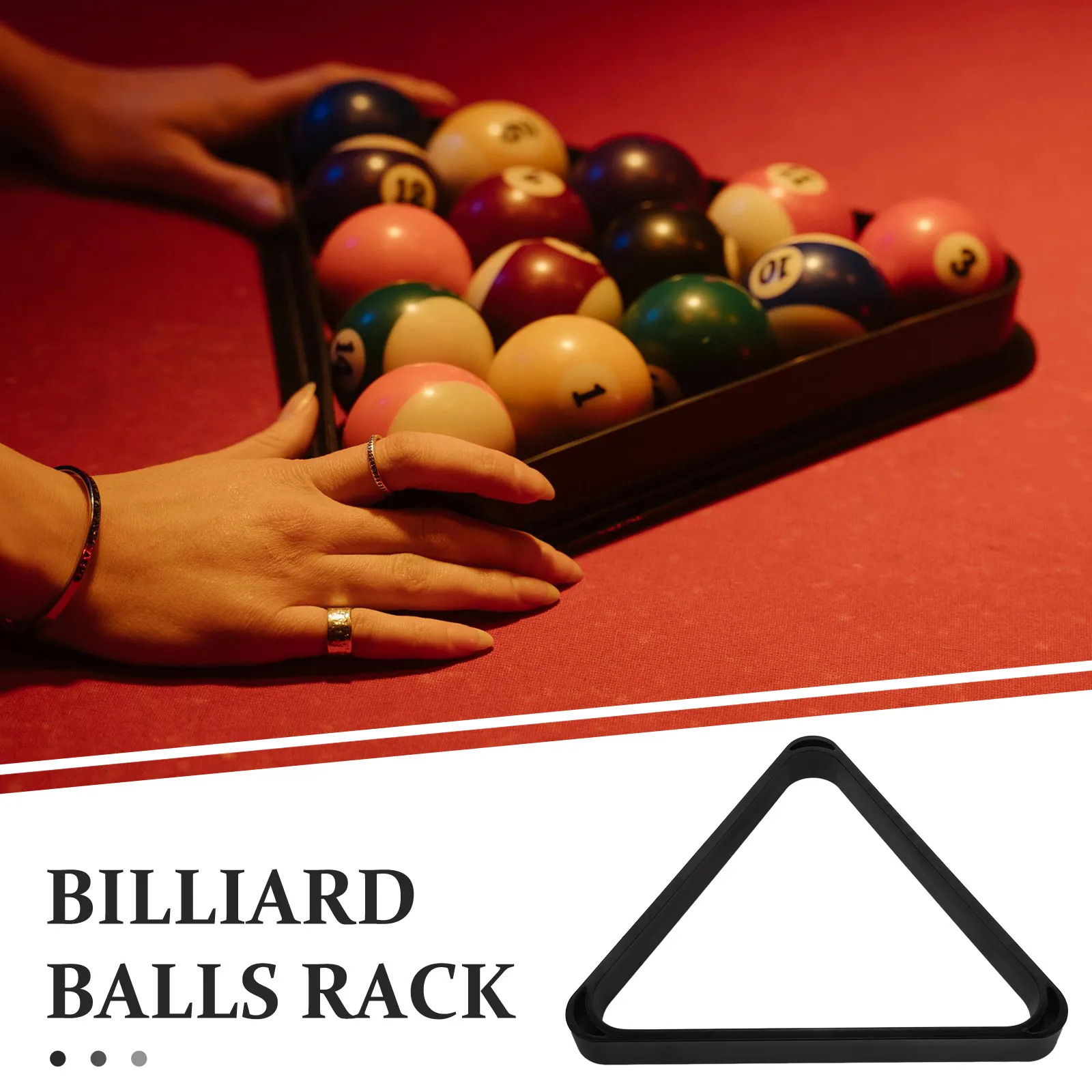 

Lightweight Durable Resin Billiard Triangle Rack Pool Table Frame Ball Organizer Holder for Billiard Accessories