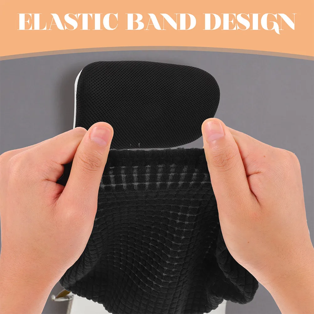 2Pcs Reliable Chair Headrest Cover for Home Office Computer Chair Head Pillow Sleeve Waterproof Scratch Resistant Easy Care