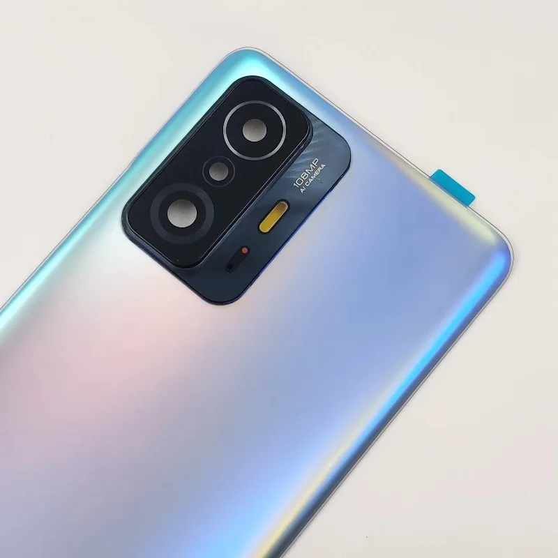 For Xiaomi 11T Pro 5G / 11T 5G Back Glass Cover Replacement Rear Housing Battery Cover With Camera Lens
