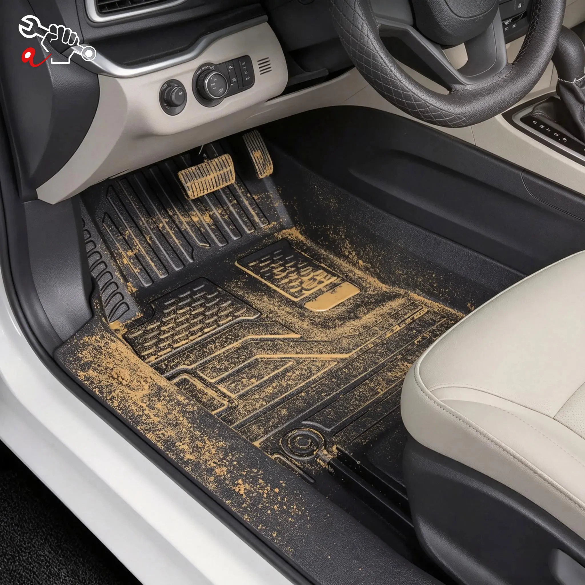 Left-Hand Drive Car Custom Fit Floor Mat For Chery Arrizo 8 Pro 2022-2026 Waterproof Wear-Resistant Odorless Full Coverage Mat
