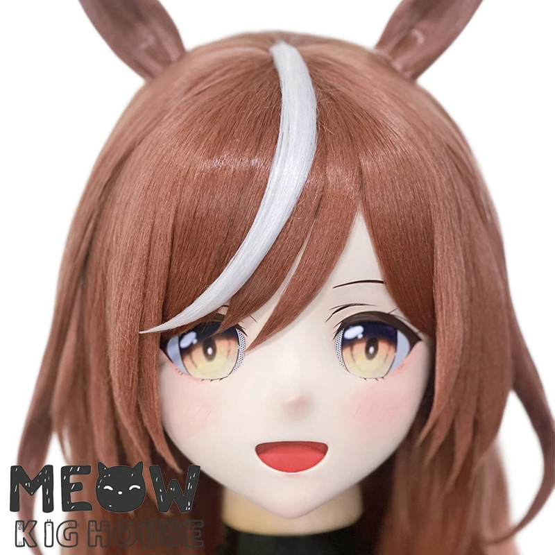

(MEO417) Customize Handmade Full Head Lockable Crossdress Male to Female Japanese Cartoon Anime Game Character Kigurumi Mask