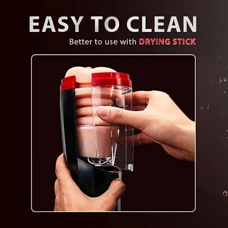 التلقائي تلسكوب آلة الاستمناء الذكور واقعية المهبل شفط هزاز لعبة الجنس الكبار للرجال