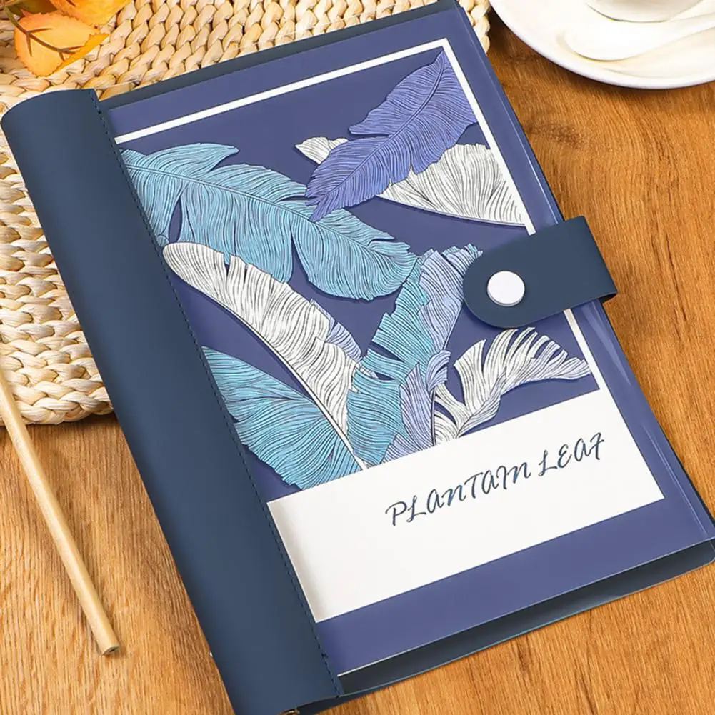 โน้ตแพ็ดสมุดโน๊ตแบบเติมได้ปกหนังเทียม120หน้าสมุดบันทึกแผ่นพีวีซีใสสำหรับองค์กร