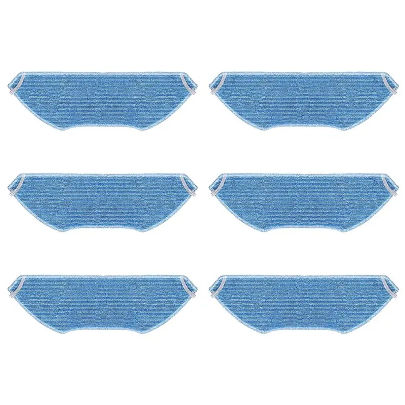 A76G-pour Lefant M2 PRO/M2S PRO/M1/M2/M2S/M2 Plus/U180 pour OKP K8 pièces de rechange chiffon de vadrouille pour aspirateur tampon de vadrouille 6 pièces