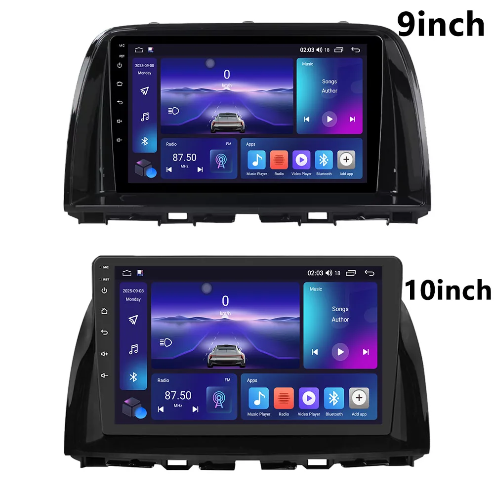 Android 16 For Mazda CX5 CX-5 CX 5 2012 - 2015 For Mazda 6 GJ Atenza 2012-2017 Car Multimedia Navigation Radio Carplay DVD GPS