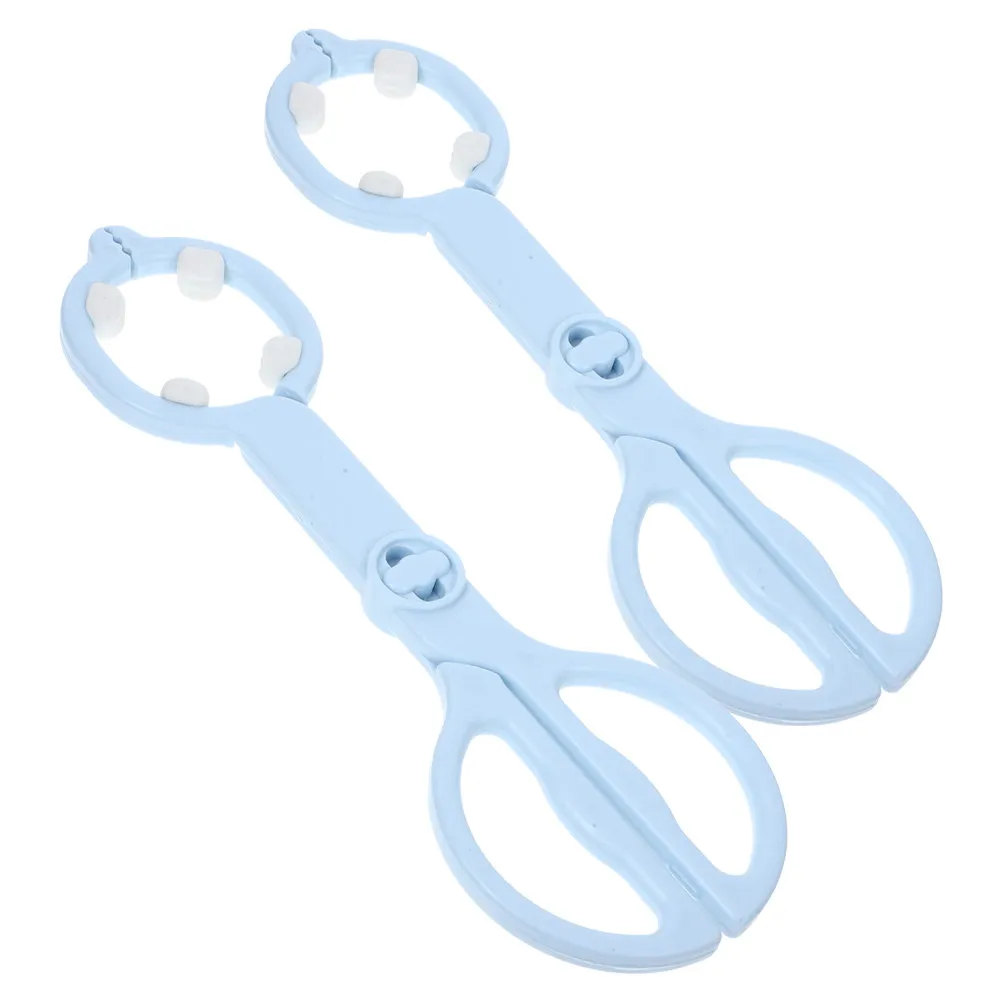 2Pcs Baby Bottle Tongs Anti-Scald Heat Resistant Ergonomic Nursing Bottle Clip Tool for Kitchen Nursery Portable Reusable
