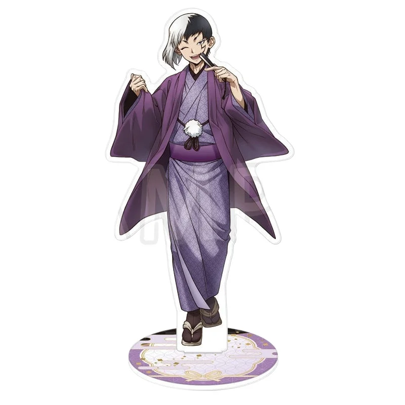 Dr.STONE حامل أكريليك TOHO 10Anniversary AJ2025 كيمونو أنيمي الأجهزة الطرفية عرض مكتبي مجموعة هدية عيد ميلاد للفتيات اللعب