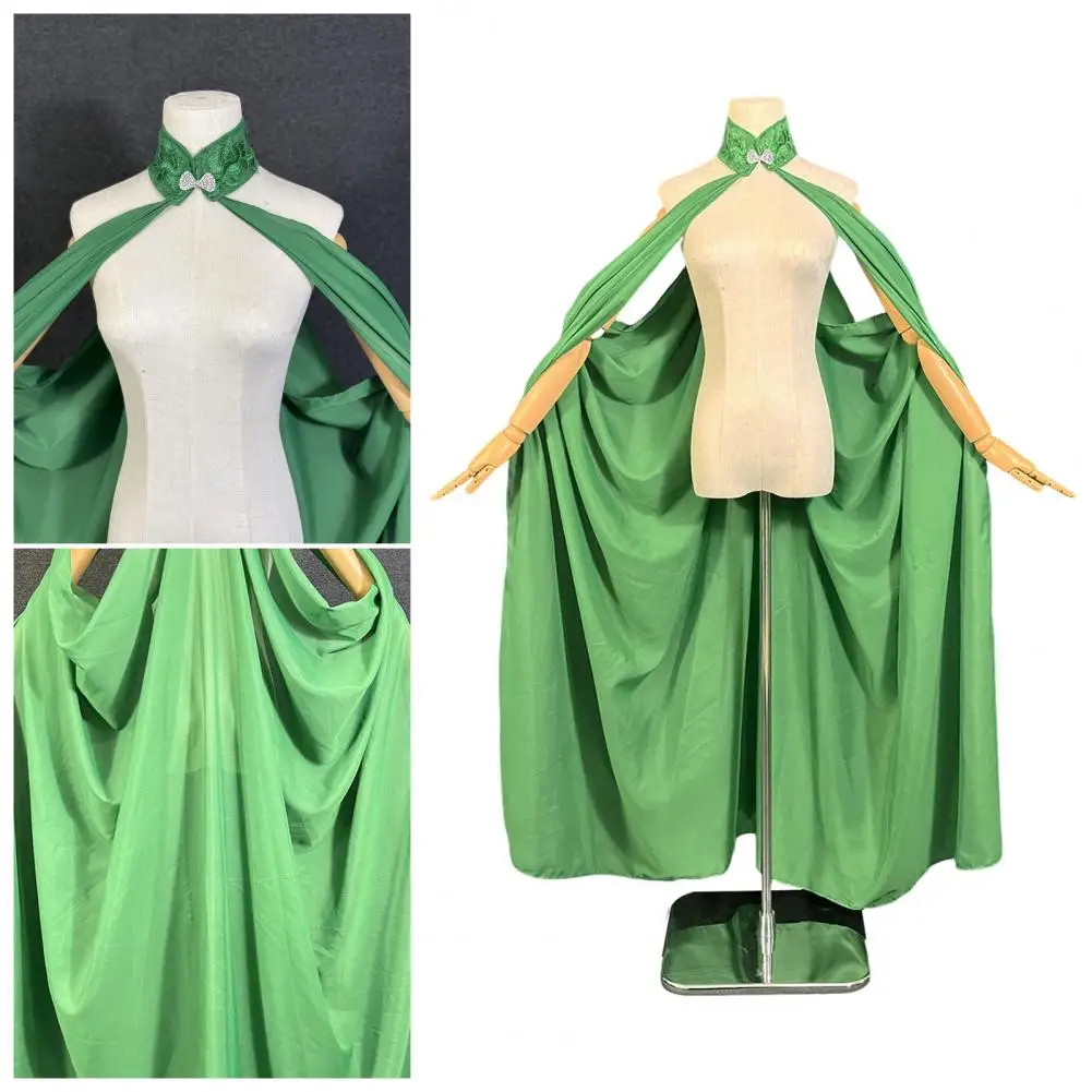 Cloak with Bright Colors Halter Shawl Wrap Breathable Off Shoulder Cloak Bright Solid Color Stage Performance for Women