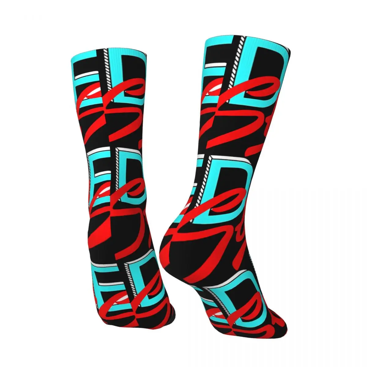 Vintage Sign Men's compression Socks Unisex D-Dire Straits Harajuku Pattern Printed Novelty Crew Sock