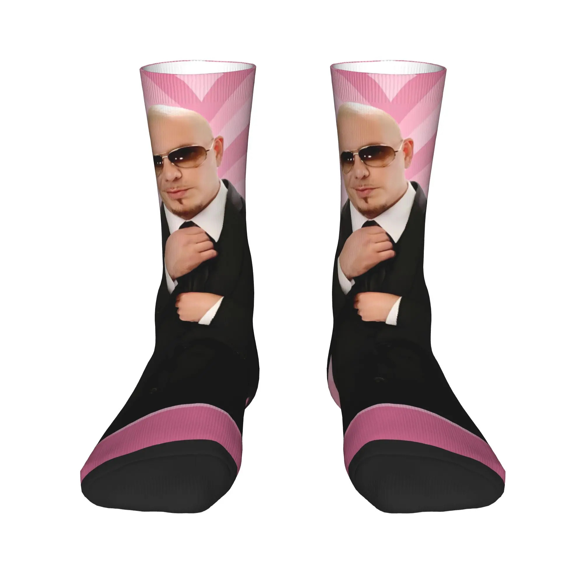 Pitbull MR Worldwide Hippie Socks  Anti Skid Stockings Women Men High Quality Skateboard Socks Spring Funny Pattern Socks