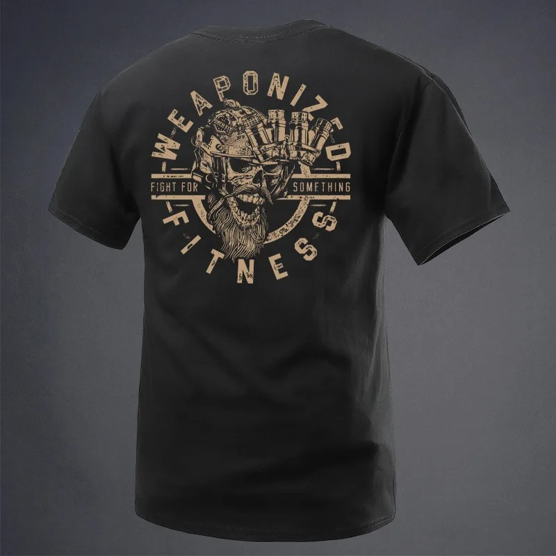 Summer Tough Guy Club Military Wind Sunset Afterglow Crew Neck Short Sleeve T-Shirt Men's T-Shirt Bottom Shirt image 3