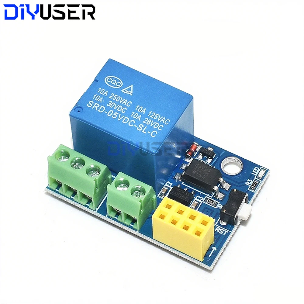 WiFi Smart Relay Module 5V 10A for ESP8266 ESP-01S, APP Remote Control Switch for Home Automation