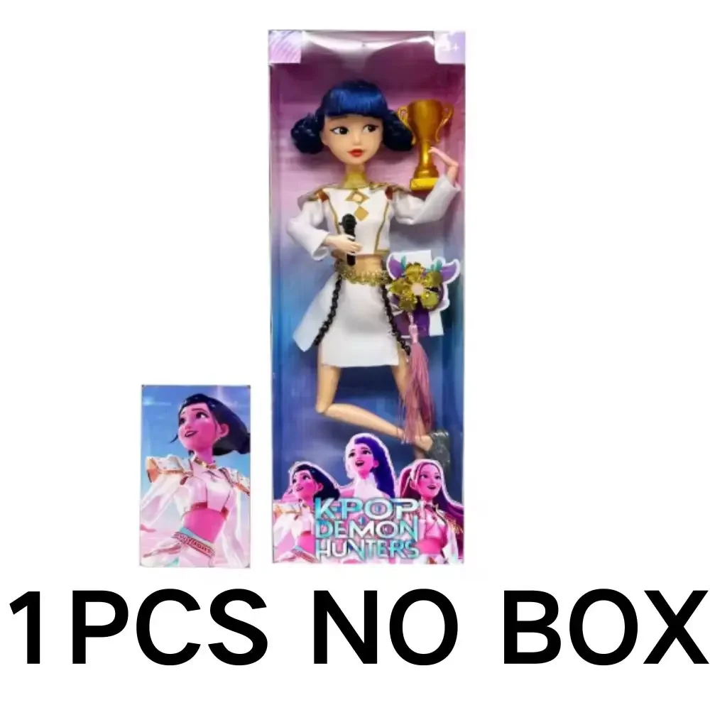 @@Kpop Demon Hunters Rumi Mira Zoey Sussy Live-Action Figure Toy Colorful Lights Theme Song For Fans Child Birthday Gifts_$