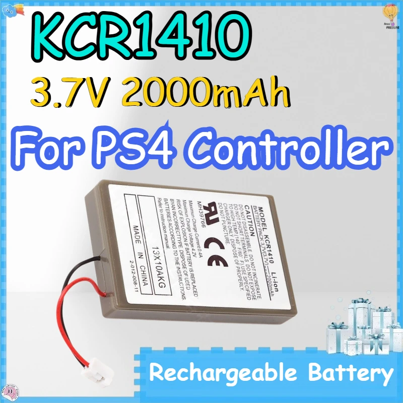 

KCR1410 3.7V 2000mAh Video Game Console Battery for PS4 Controller Rechargeable Lithium-ion Batteries
