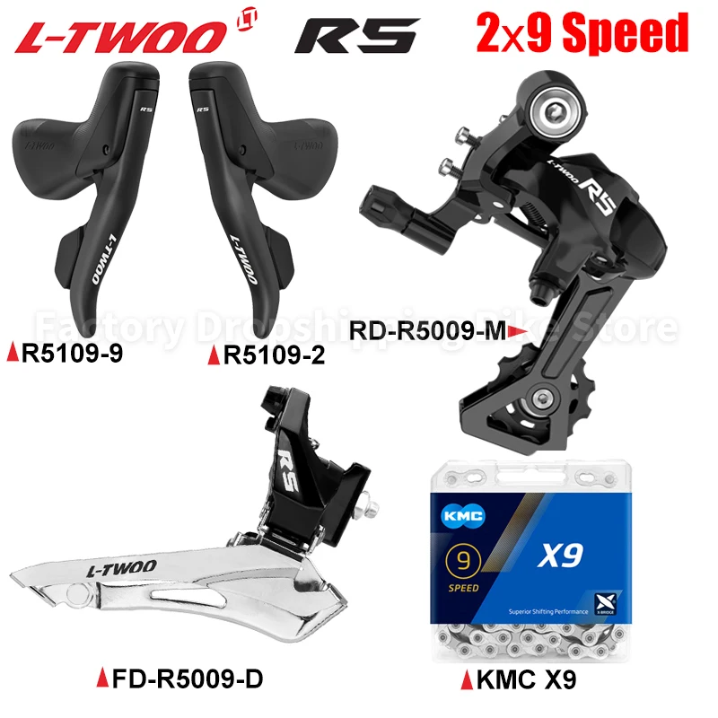 LTWOO R5 2x9 Speed Road Bike Derailleur Groupset Mechanical Brake