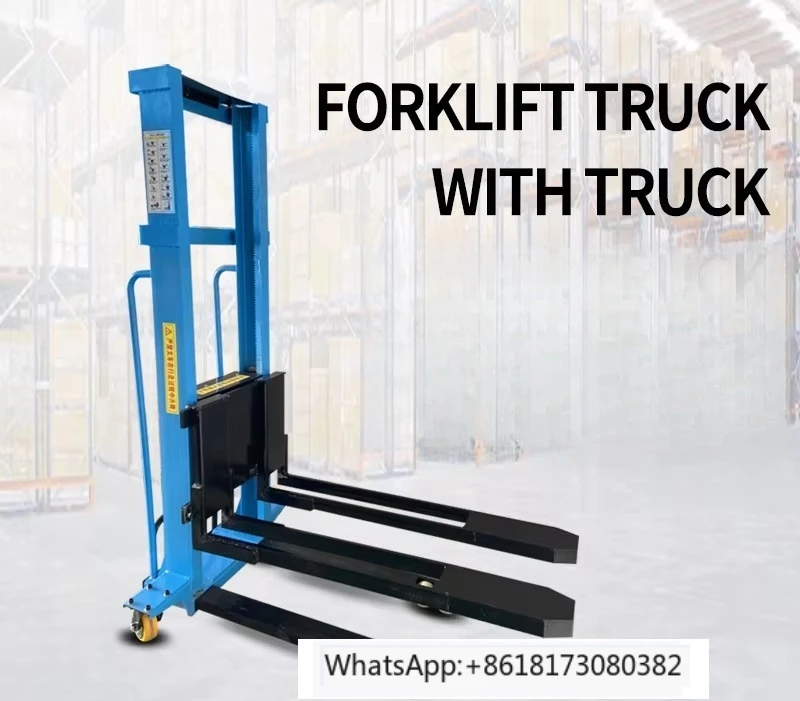 Portable electric forklift, lift, used for truck fully electric hydraulic unloading climbing machine
