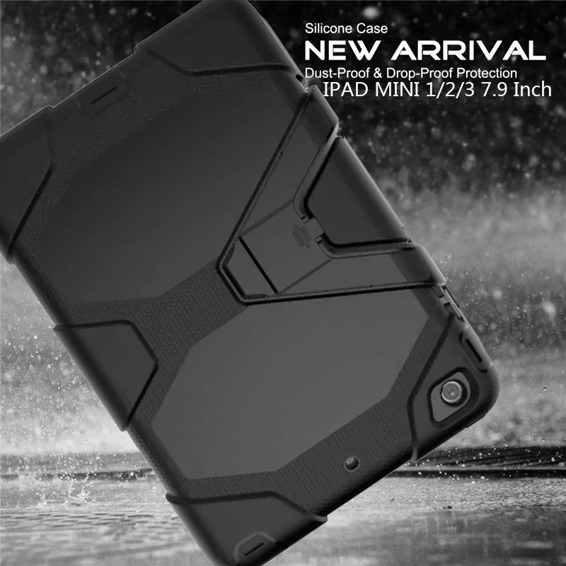 Armor Tablet Case For Apple iPad Mini 1 2 3 9th 8th 7th Heavy Duty Defender cover mini3 2 1 Full Body Shockproof Protector Cover