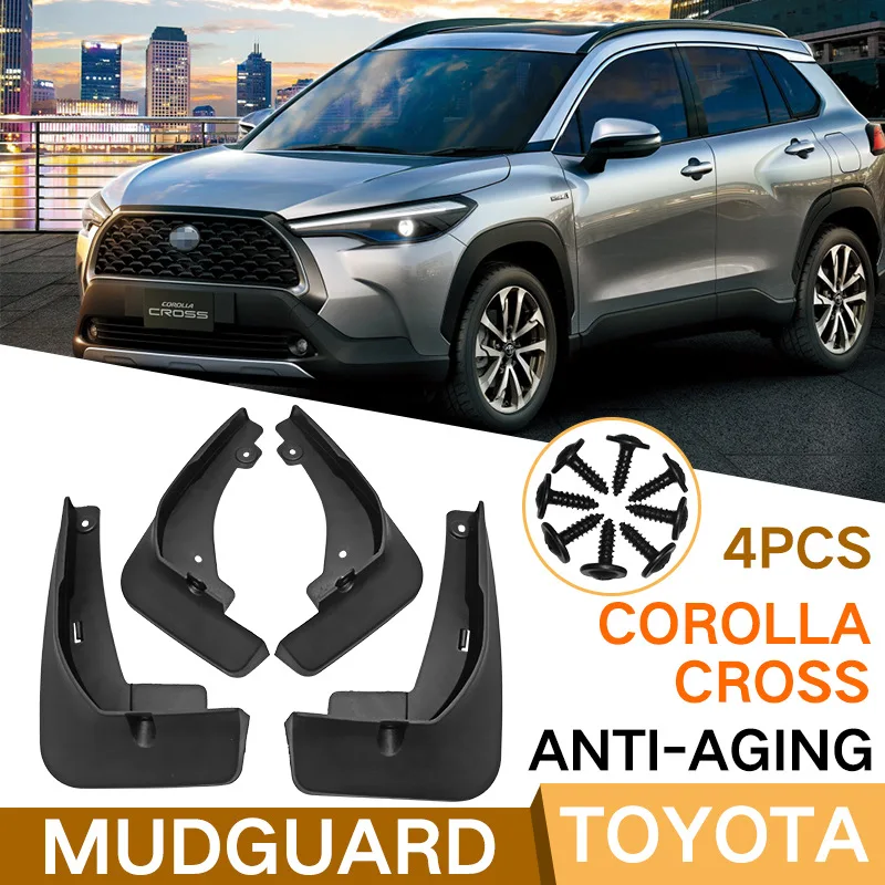 

For Toyota Corolla Cross 2020 Car Molded Mud Flaps Splash Guards Mudguards Front Rear Styling Front Rear Wheel Accessories