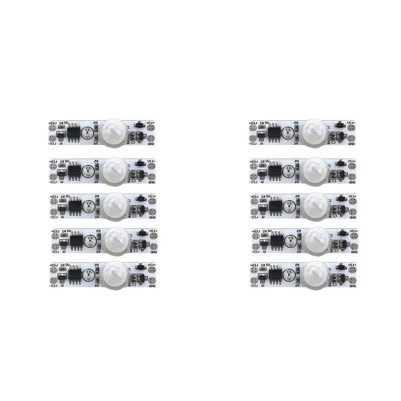 BAAE 10PCS DC 5-24V 12V PIR Motion Sensor Switch Module Human Movement Sensor Detector Controller Switch Module