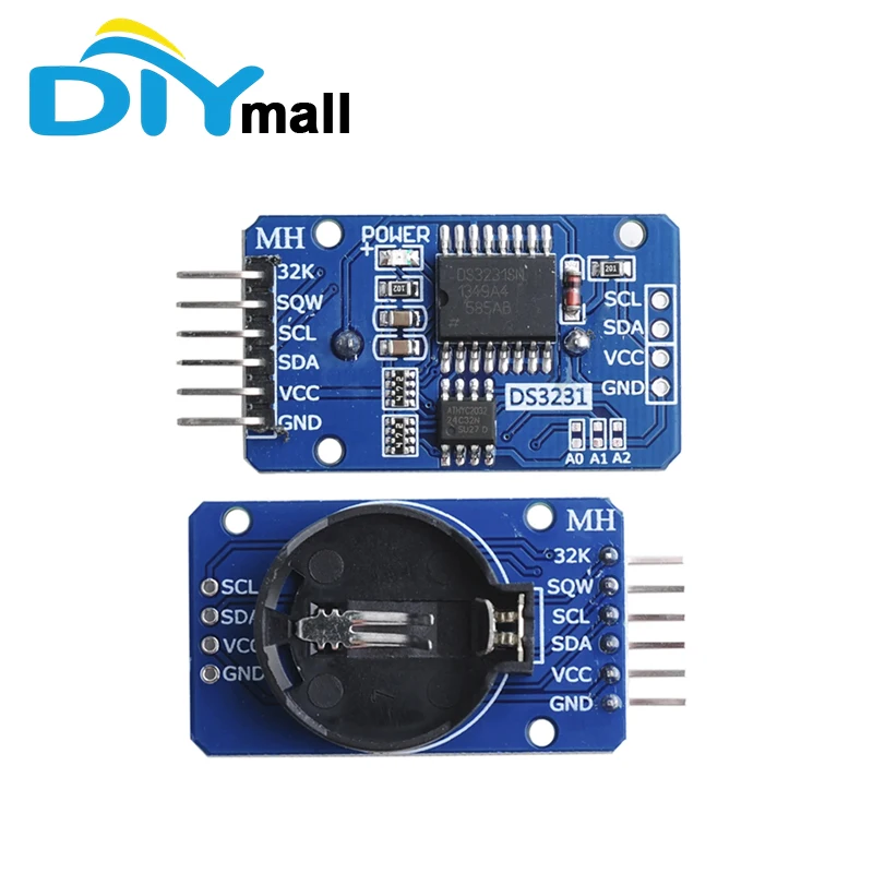DS3231 RTC Module High Precision I2C Clock Board 3.3V 5V Real Time Clock Parts Set for Arduino Compatible Raspberry Pi