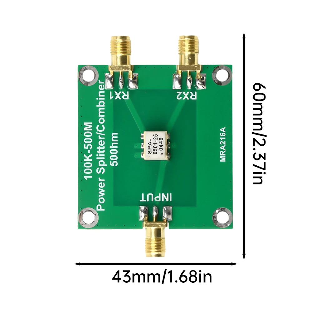 100KHz - 500MHz Passive Power Divider 1 to 2 Impedance 50 ohm Combiner Slater Suitable For Various Application Scenarios