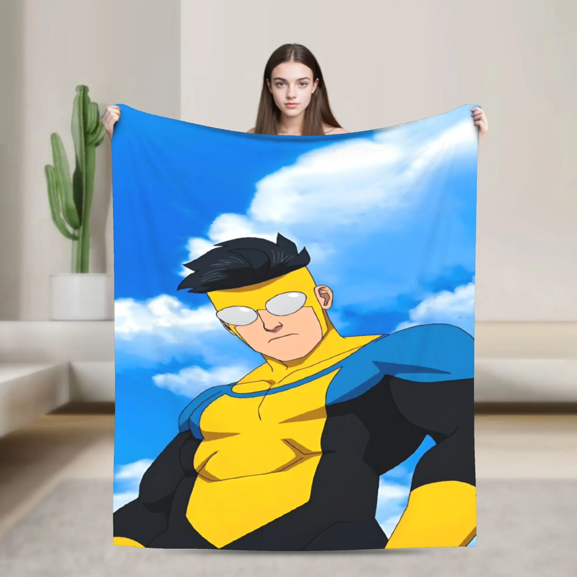 I-Invincible-S Blanket  Super Warm Fashion Plush Throw Blanket For Girls Boys Couch Chair Sofa Bed Flannel Bedspread Bed Cover