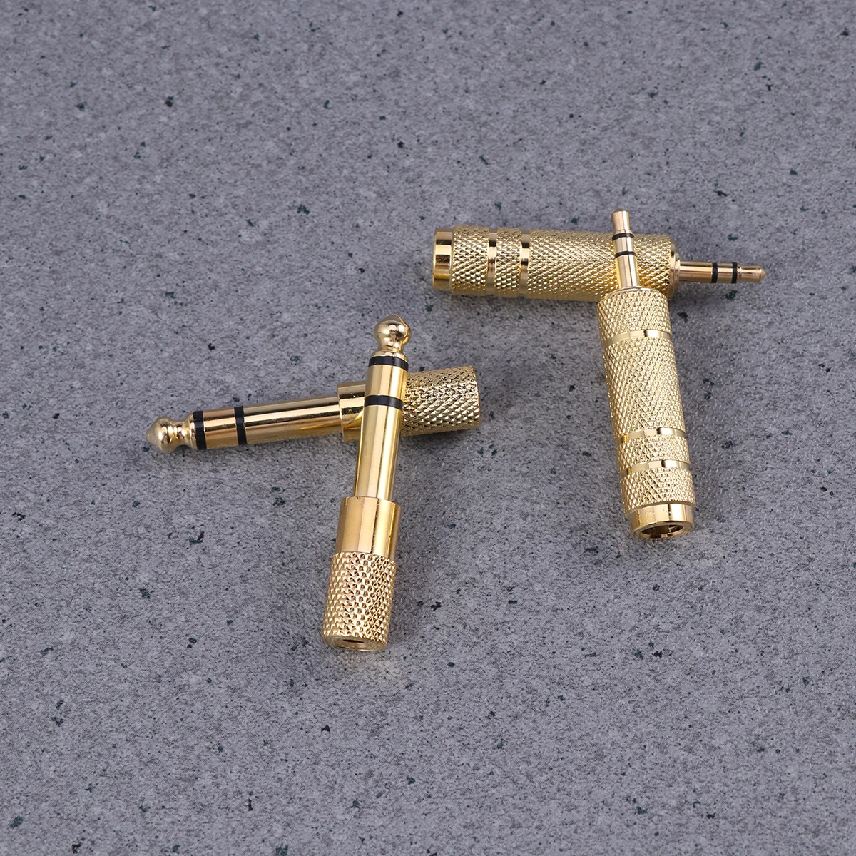 

6 in 1 3.5mm to 6.35mm Stereo Audio Adapter Gold Plated Headphone Jack Plug Converter for Headphone Audio Earphone Microphone (G