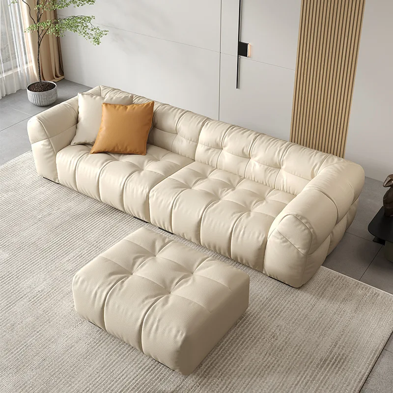 -For Cotton Candy Living Room Sofa Set Mesh Red Sofa Simple Living Room Straight Row Small Furniture Sofa&