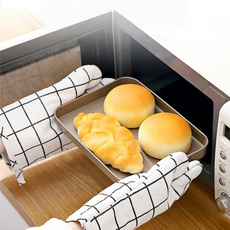 2 Pieces of Heat-Insulating Gloves, Anti-Scalding Microwave Gloves, High Temperature Resistant Kitchen Baking Oven Gloves