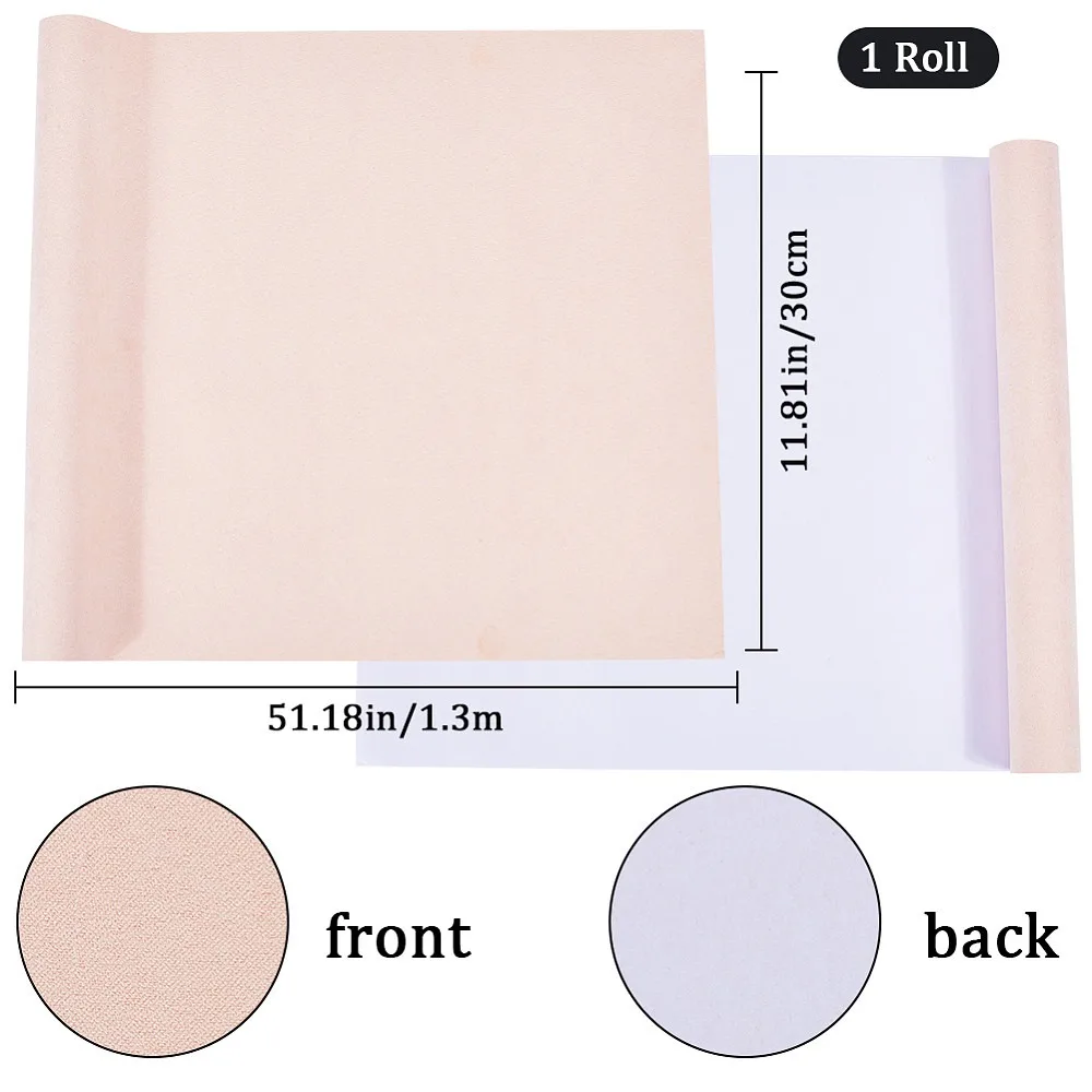 51x11.8inch Book Cloth Light Orange for Book Binding Fabric Surface Paper Backed Bookcover Books Album Scrapbooking Archival DIY