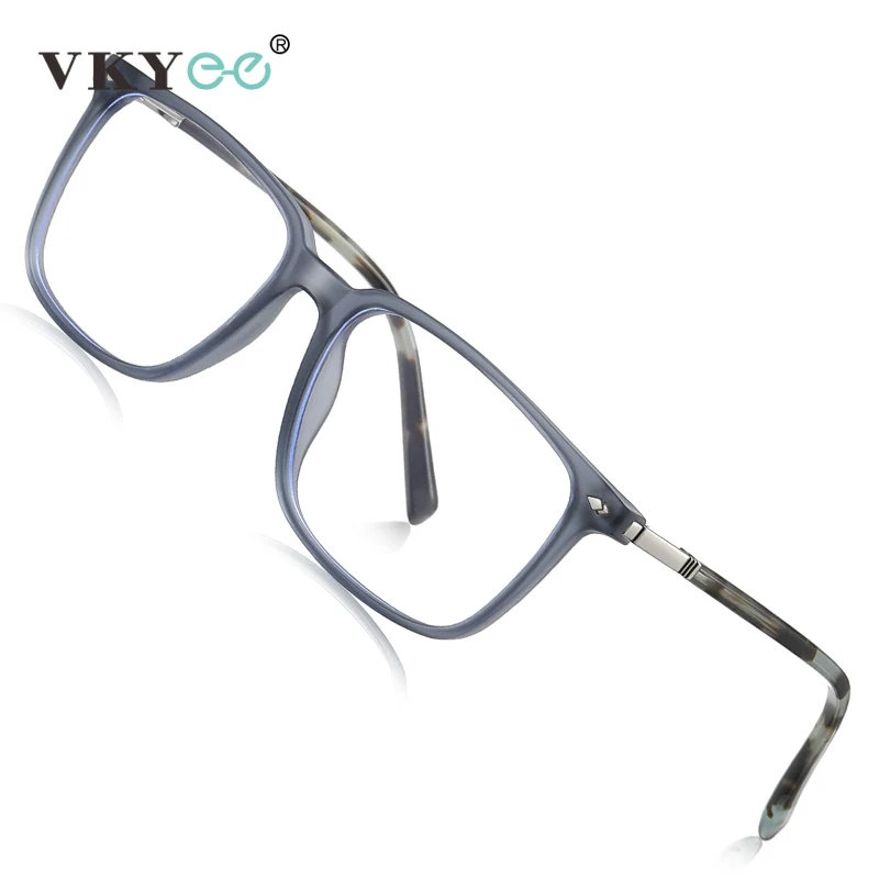 VKYEE Simple Classic Geometric Square Fashion Design Men's Anti-blue Light Reading Glasses Can Be Customized Prescription LS215